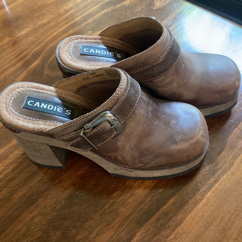 Vintage Candies clogs. Y2K